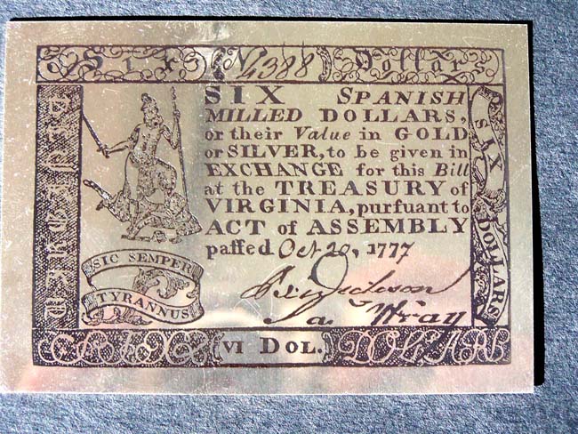 Complete Thirteen Colony Set of Colonial Currency in Sterling Silver issued for the Bicentennial by the Franklin Mint in 1976 in gem condition. — image 2